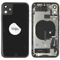 Rear Cover (Pulled A) incl. small parts - Black, For iPhone 11