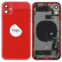 Rear Cover (Pulled B) incl. small parts - Red, For iPhone 11