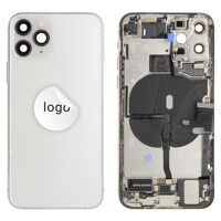 Rear Cover (Pulled C) incl. small parts - Silver, For iPhone 11 Pro