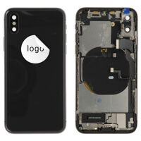 Rear Cover (Pulled A) incl. small parts - Space Grey, For iPhone X