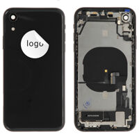 Rear Cover (Pulled C) incl. small parts - Black, For iPhone XR
