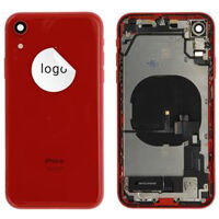 Rear Cover (Pulled C) incl. small parts - Red, For iPhone XR