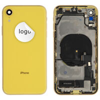 Rear Cover (Pulled C) incl. small parts - Yellow, For iPhone XR