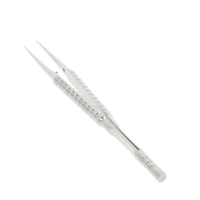 Silver Rounded Titanium Microsoldering Tweezers